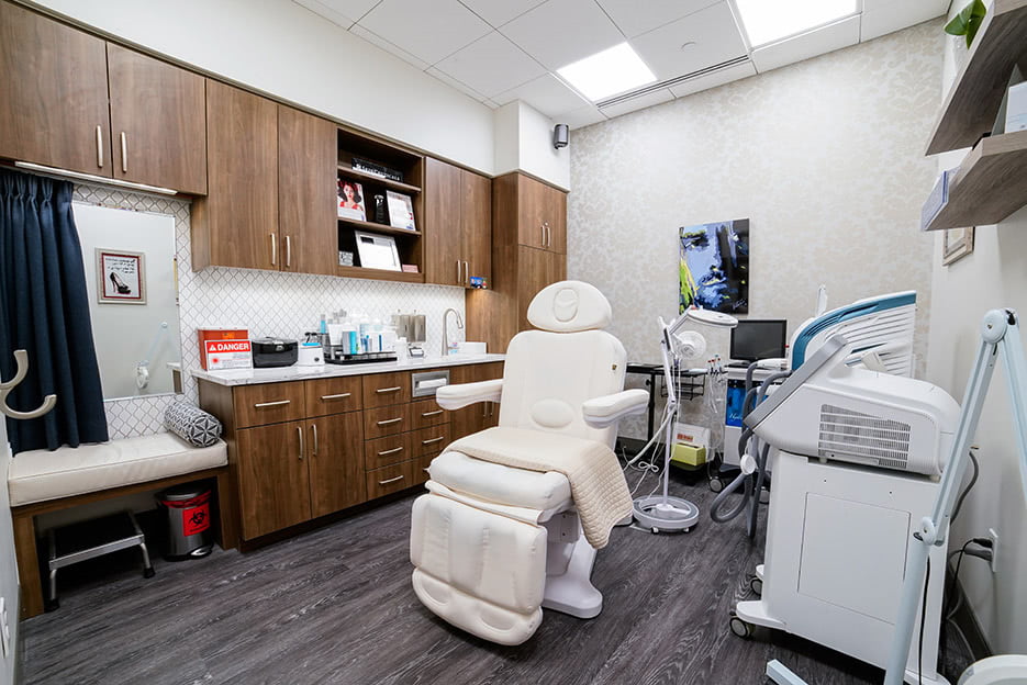Treatment room at Kalos Medical Spa in Fort Worth
