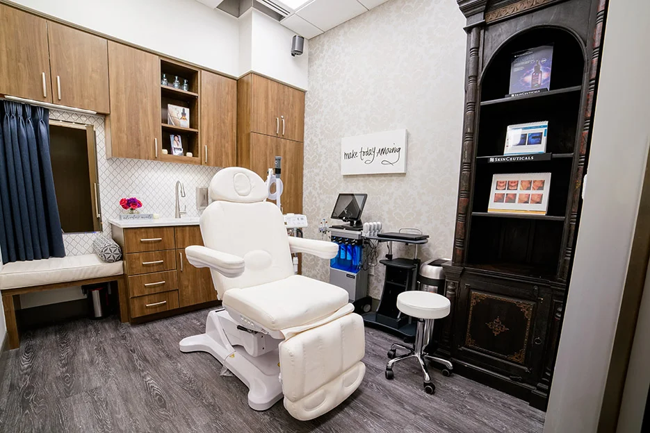 laser hair removal treatment room 
