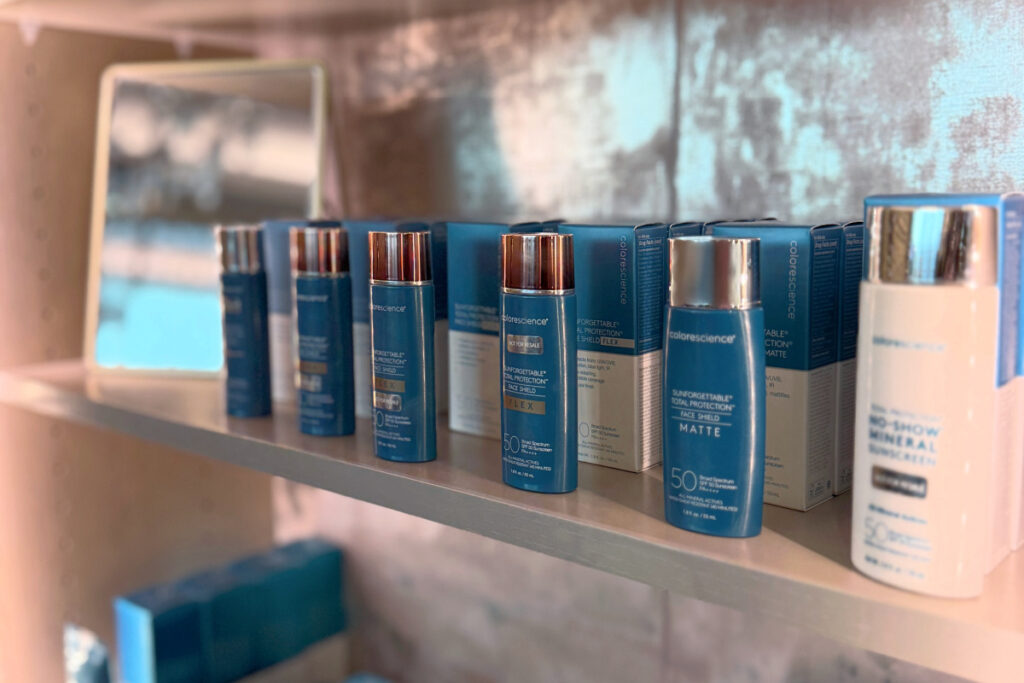 Colorescience® medical-grade skincare products at Kalos Medical Spa in fort Worth