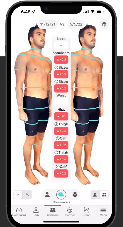 ShapeScale 3D body scanner measurement comparison